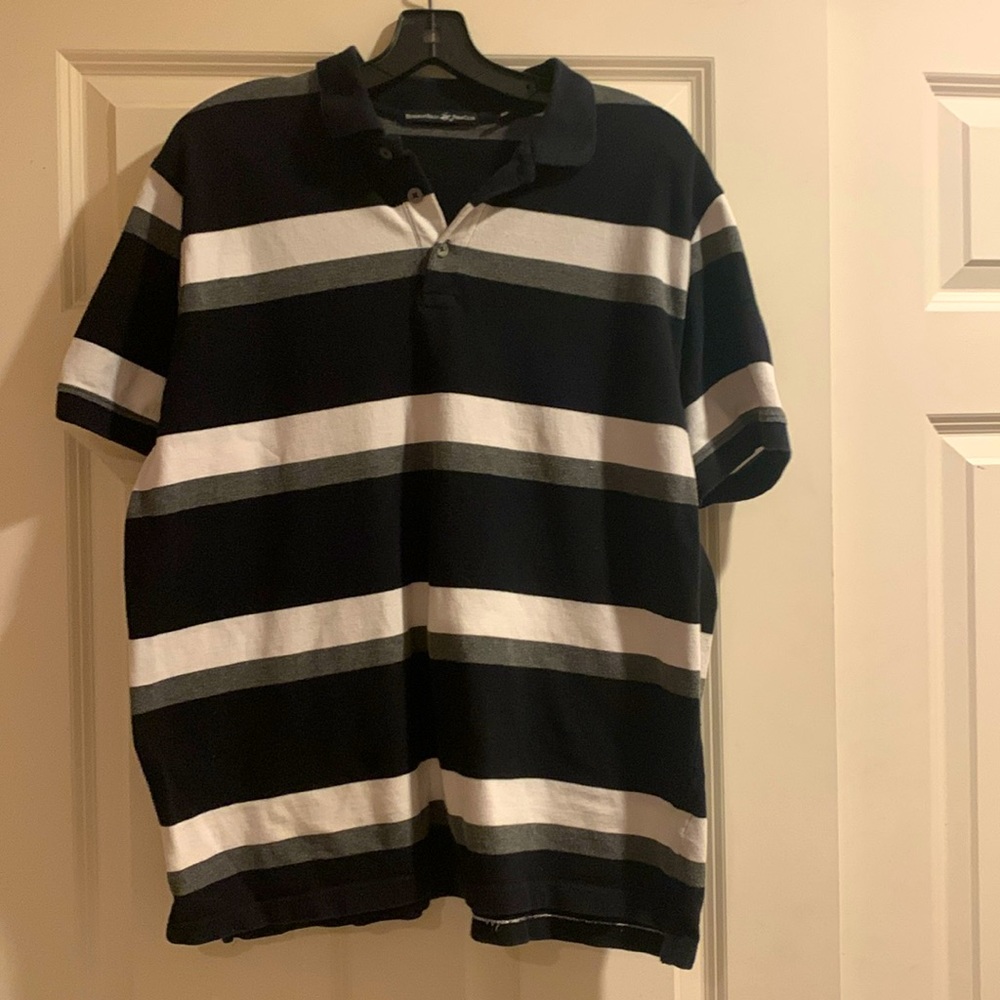 EUC -- Beverly Hills Polo Club Striped Polo Shirt -- XL